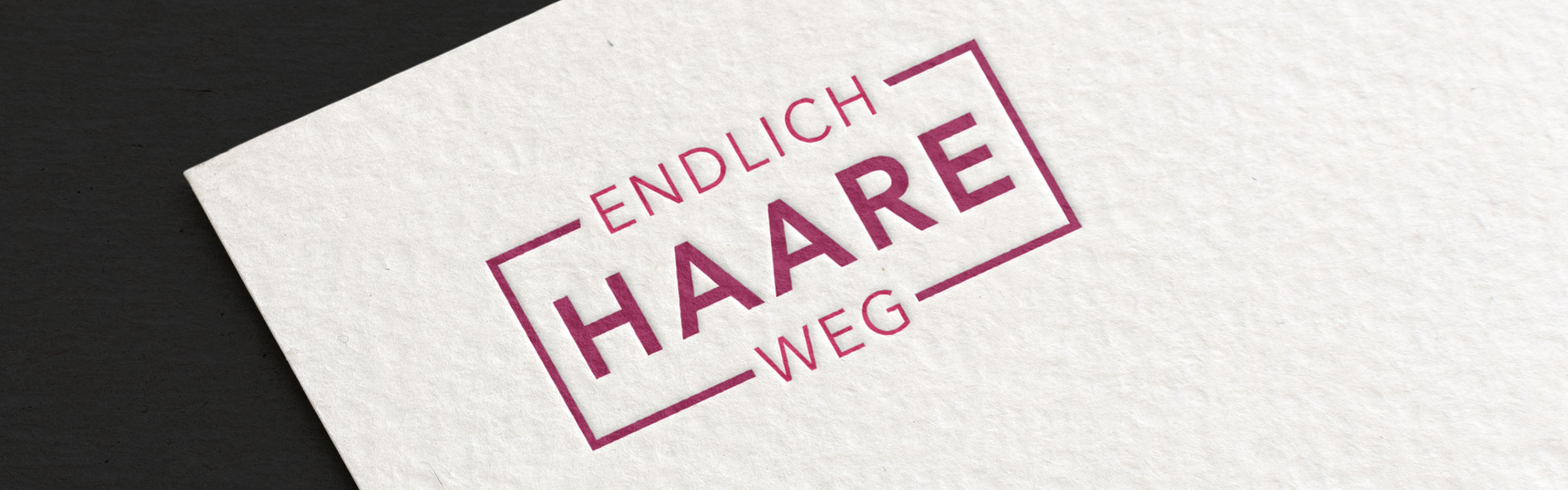 Endlich Haare Weg Logo by Hirschburg Werbeagentur