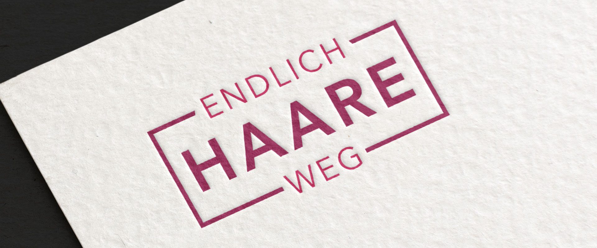 Endlich Haare Weg Logo by Hirschburg Werbeagentur